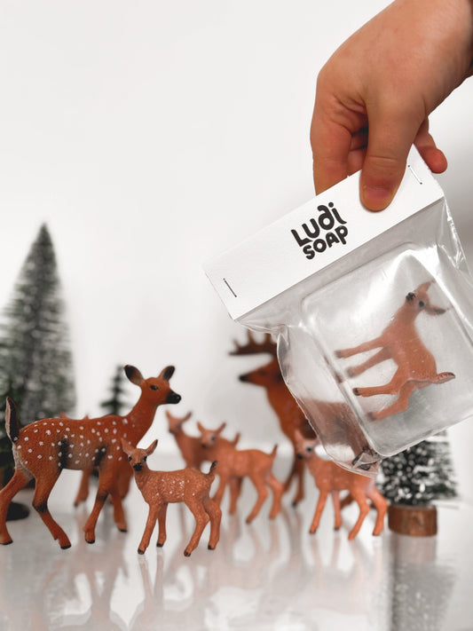 Savon Transparent Artisanal avec Figurine Faon